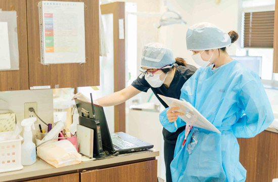 症例に応じて、大学病院や医科領域とも連携